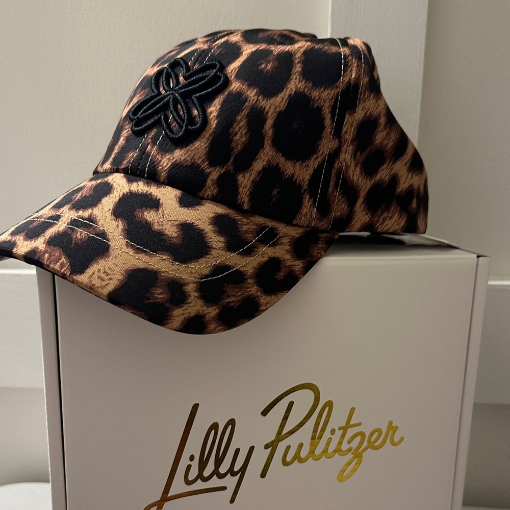 🆕🩷NWT• Lilly Pulitzer Leopard Print Baseball Cap - Picture 8 of 11